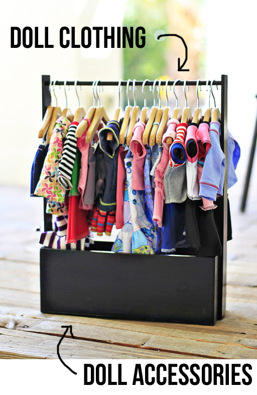 Easy Doll Clothing Storage Rack